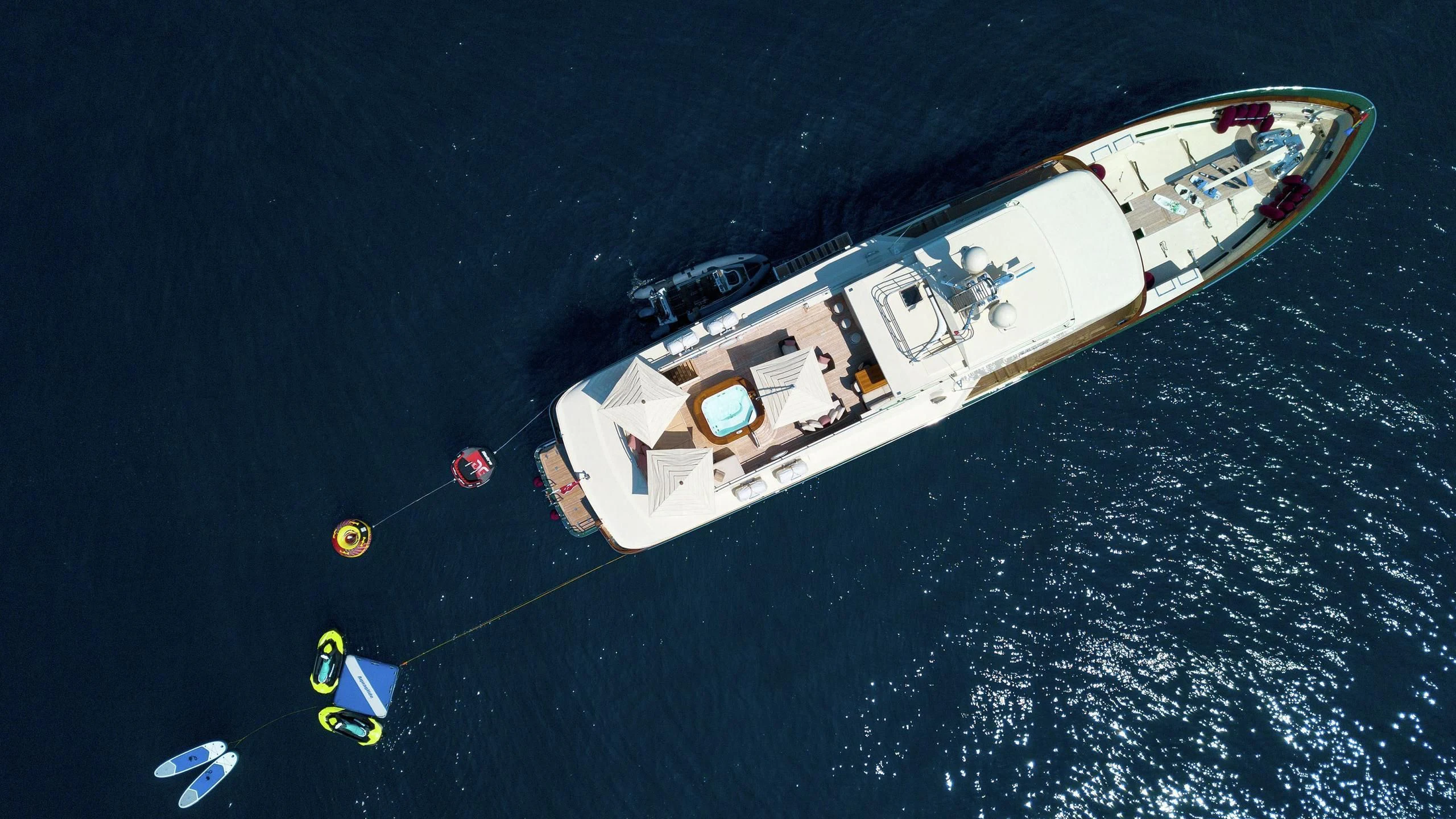 a space shuttle in space aboard W EXPLORER Yacht for Sale