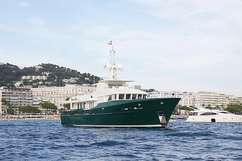 a boat in the water aboard W EXPLORER Yacht for Sale
