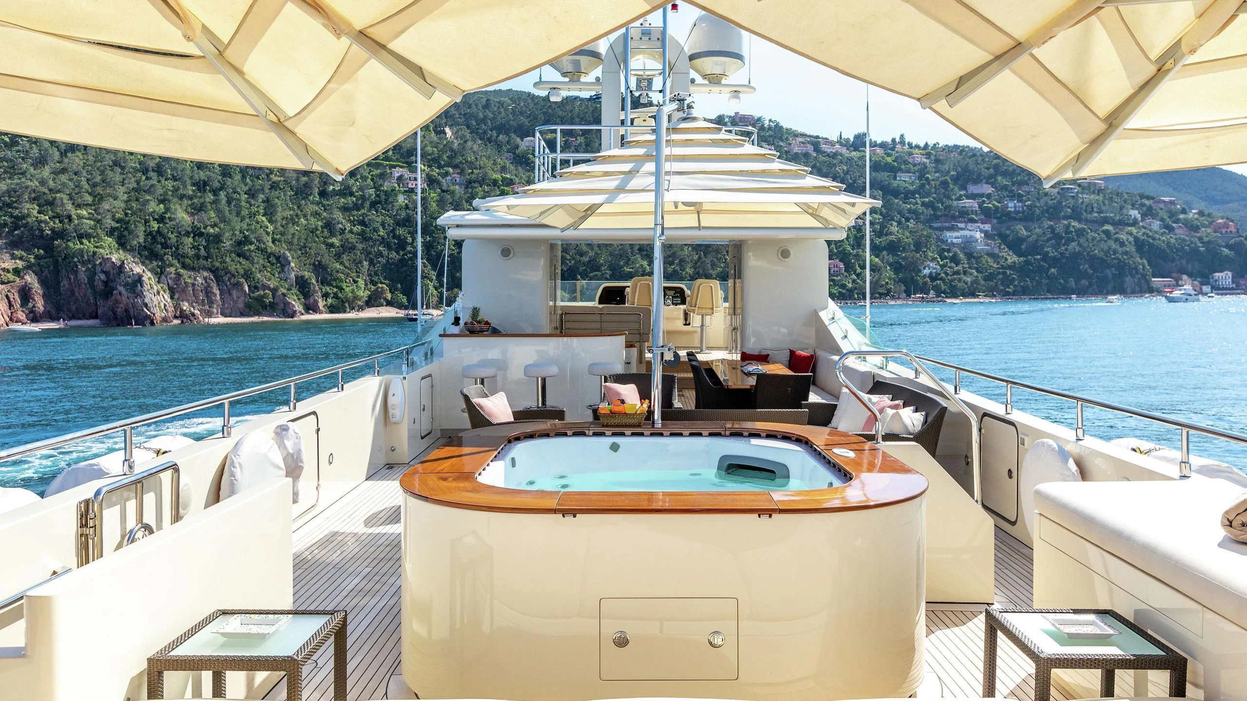 a boat on the water aboard W EXPLORER Yacht for Sale