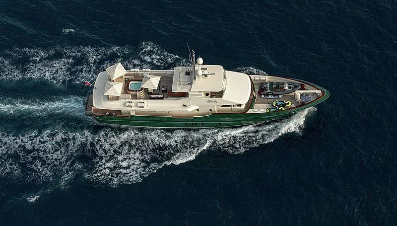 a boat in the ocean aboard W EXPLORER Yacht for Sale