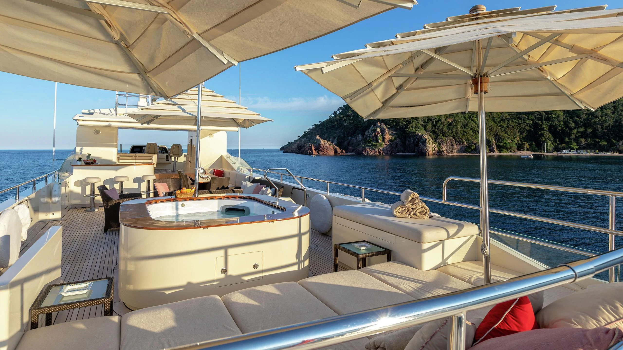 a boat on the water aboard W EXPLORER Yacht for Sale