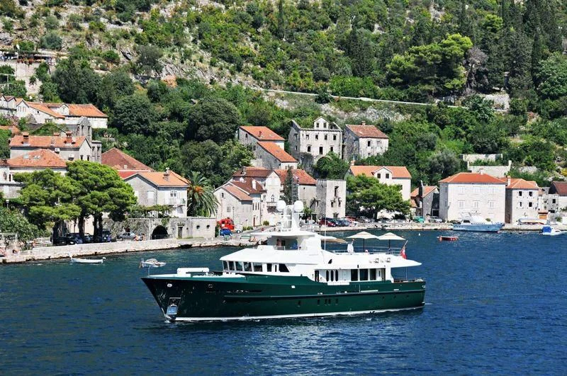 a boat on the water aboard W EXPLORER Yacht for Sale