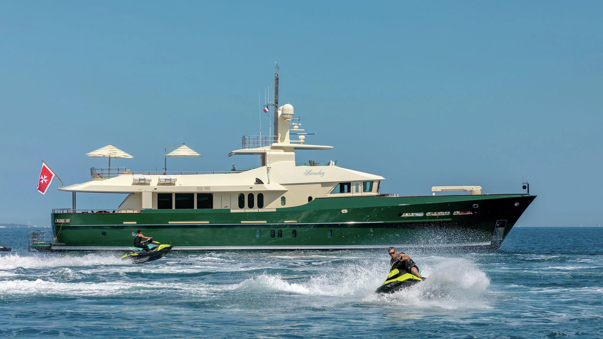 a boat on the water aboard W EXPLORER Yacht for Sale