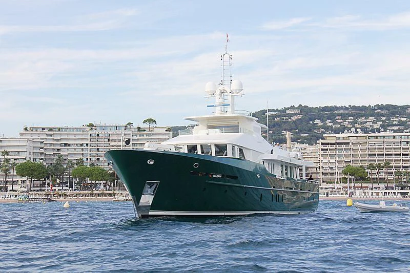 a boat in the water aboard W EXPLORER Yacht for Sale