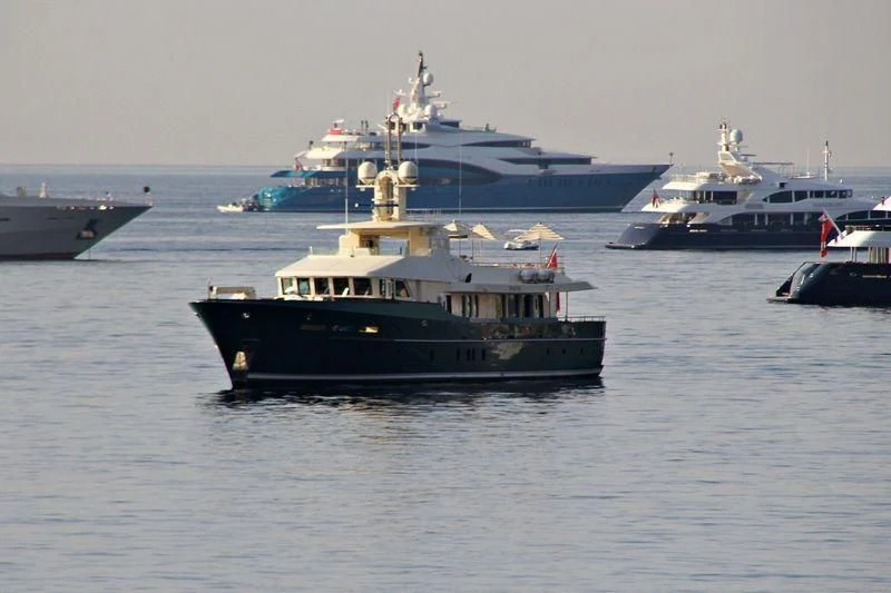 a group of boats in the water aboard W EXPLORER Yacht for Sale
