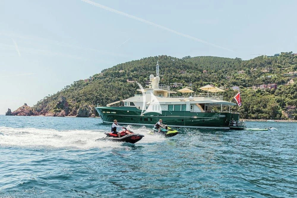 a boat on the water aboard W EXPLORER Yacht for Sale