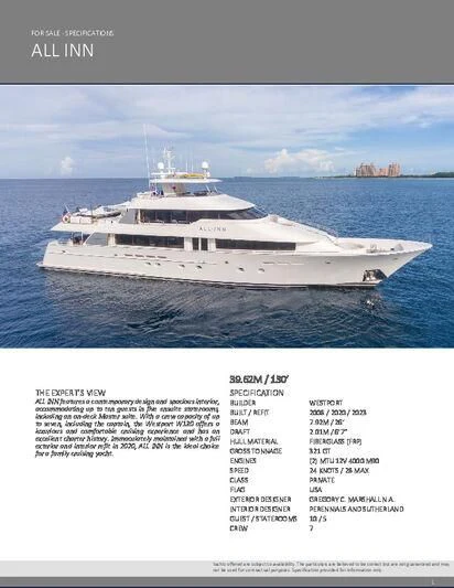 a white boat in the water aboard TRUST FUN Yacht for Sale