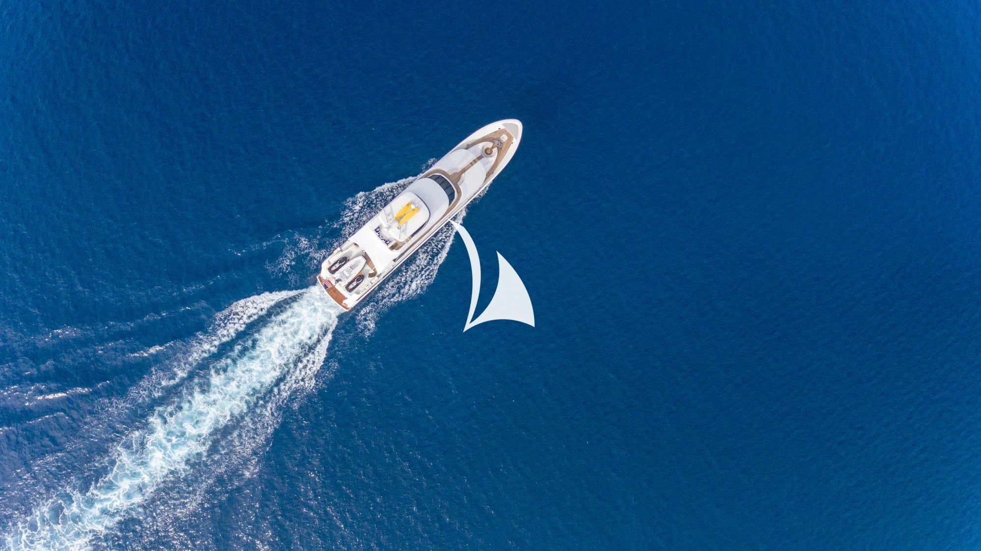 a white object in the sky aboard TRUST FUN Yacht for Sale