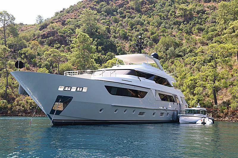 a boat on the water aboard SIM SIM I Yacht for Sale