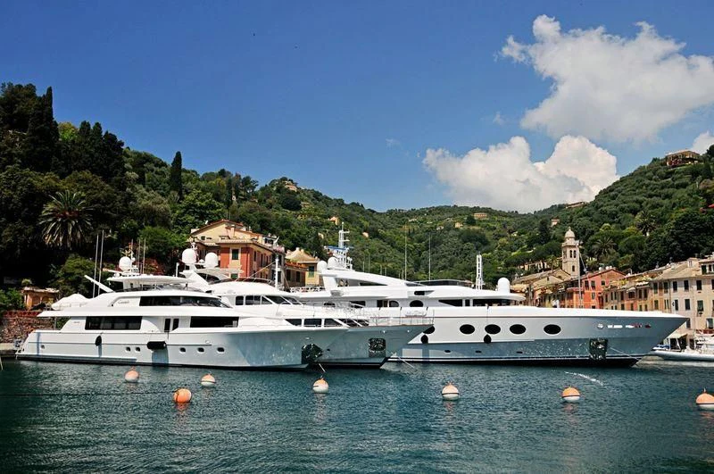 a couple of boats in the water aboard BRAVO ZULU Yacht for Sale