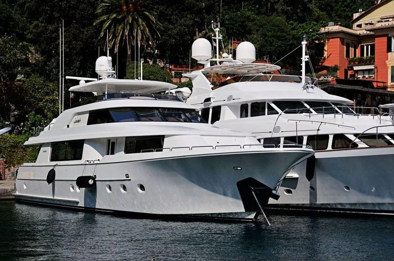 a couple of white yachts aboard BRAVO ZULU Yacht for Sale
