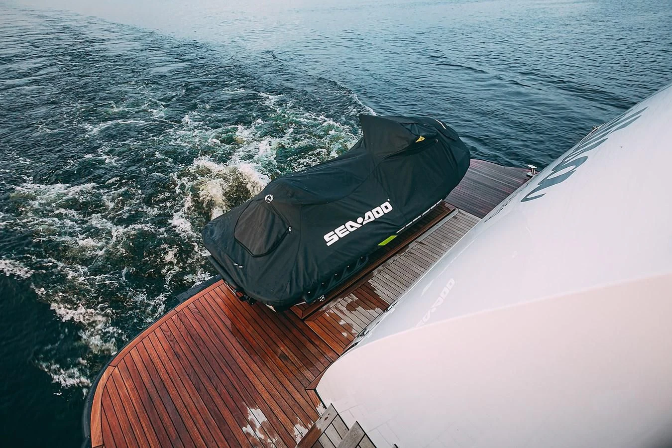 a black backpack on a boat aboard KALISA Yacht for Sale