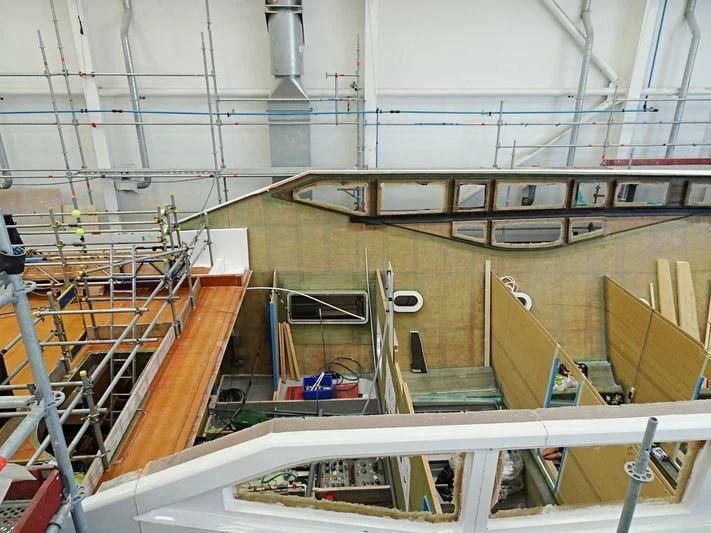 a large room with several machines aboard NEXUS Yacht for Charter