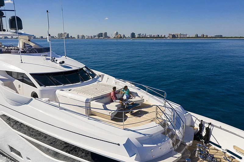 a boat with people on it aboard NEXUS Yacht for Charter