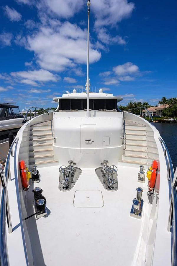 a boat with a rope attached to it aboard KIMBERLIE Yacht for Sale