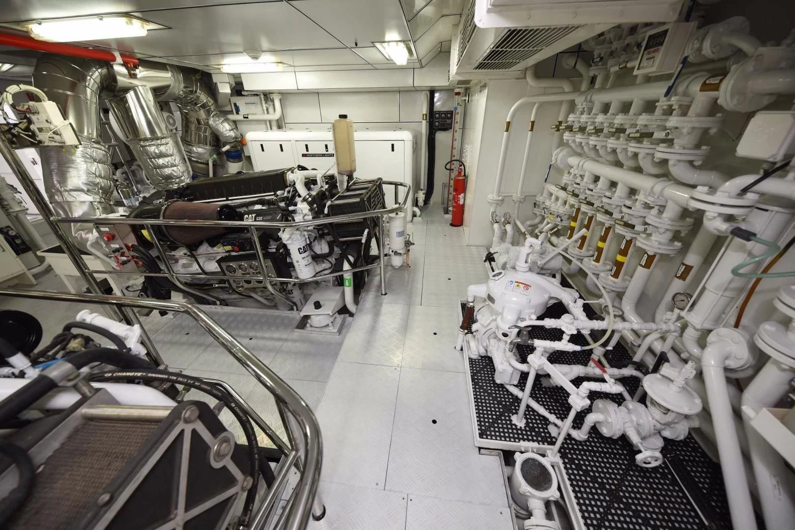 a room full of white machines aboard KIMBERLIE Yacht for Sale