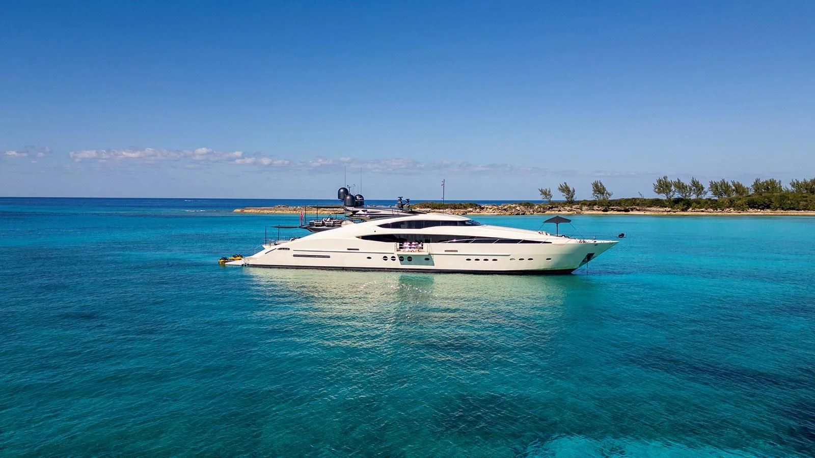 a boat in the water aboard STEALTH Yacht for Sale