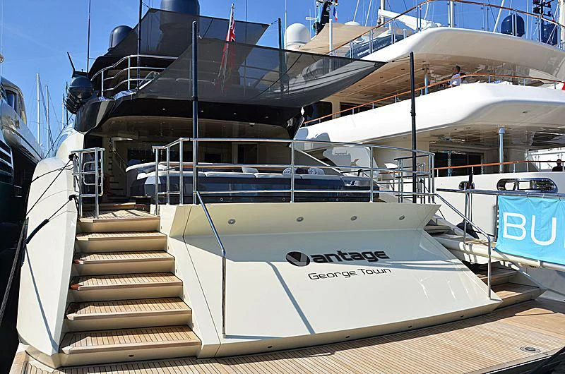 a boat on the water aboard STEALTH Yacht for Sale