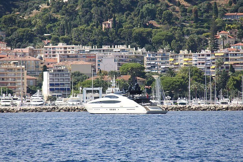 a boat on the water aboard STEALTH Yacht for Sale