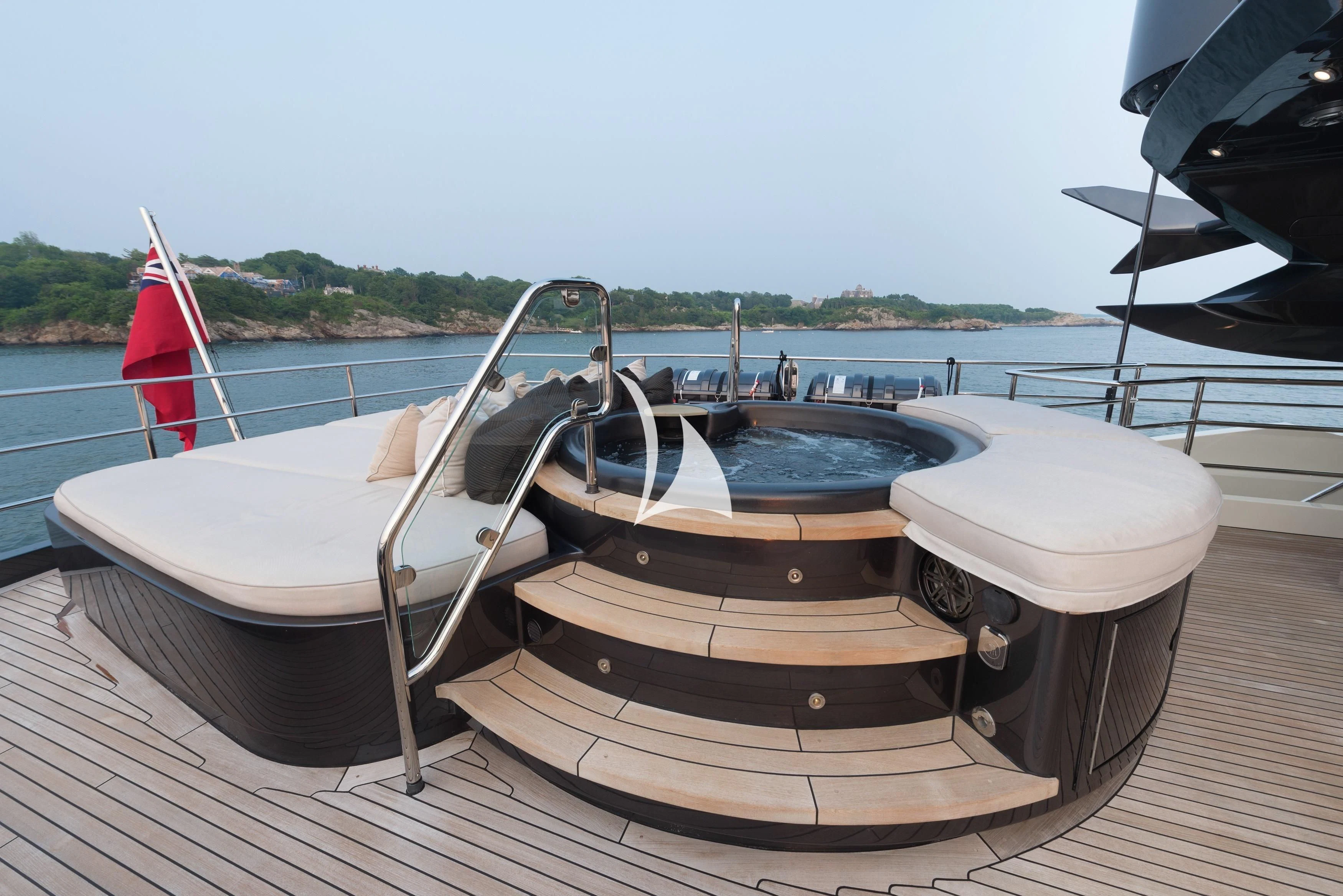 boats on a dock aboard STEALTH Yacht for Sale