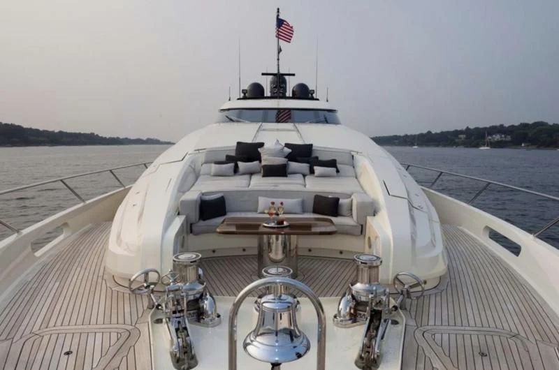 a boat on the water aboard STEALTH Yacht for Sale