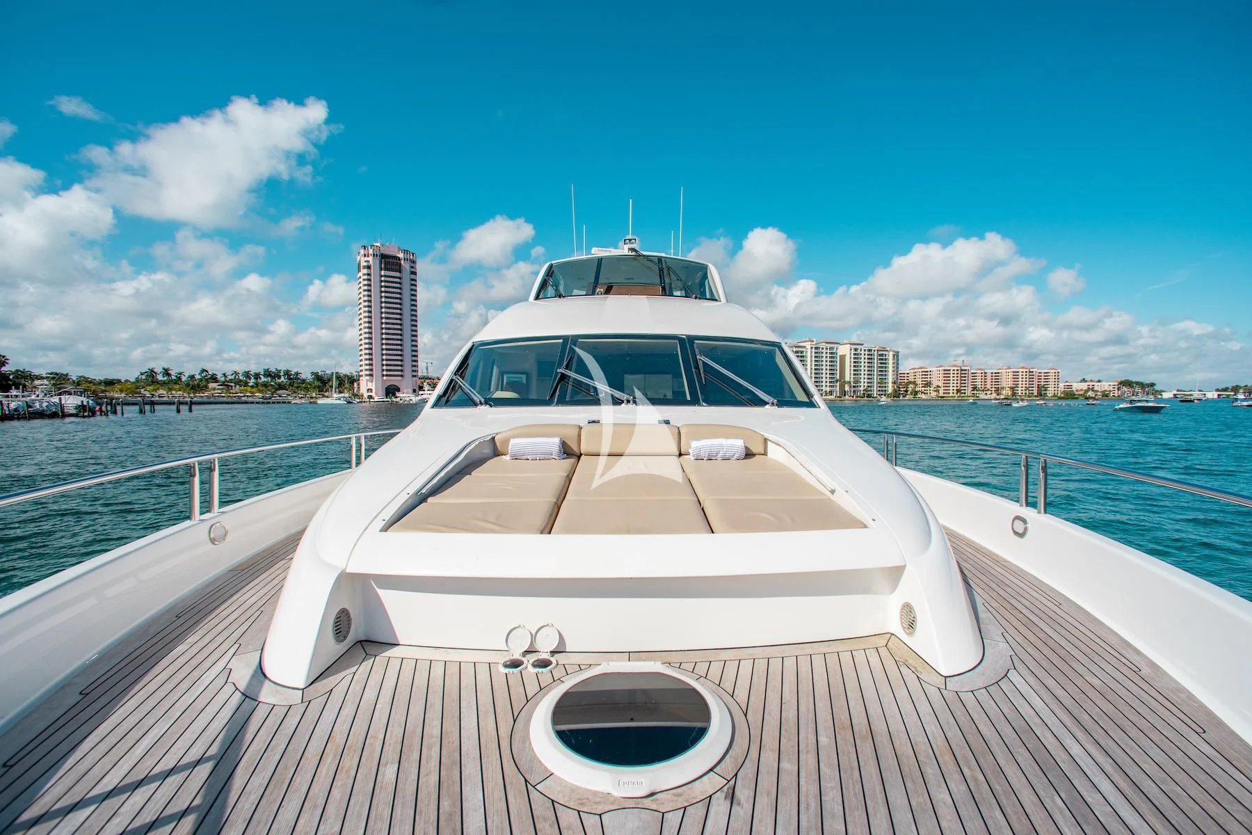 a boat on a dock aboard SUMMERWIND Yacht for Sale