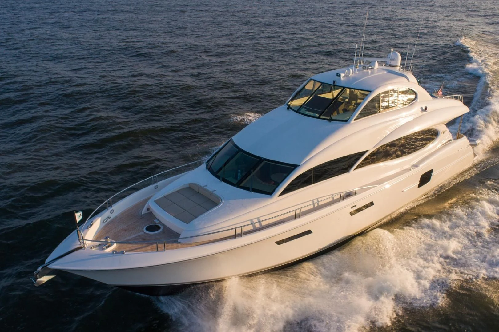 a white yacht on the water aboard SUMMERWIND Yacht for Sale