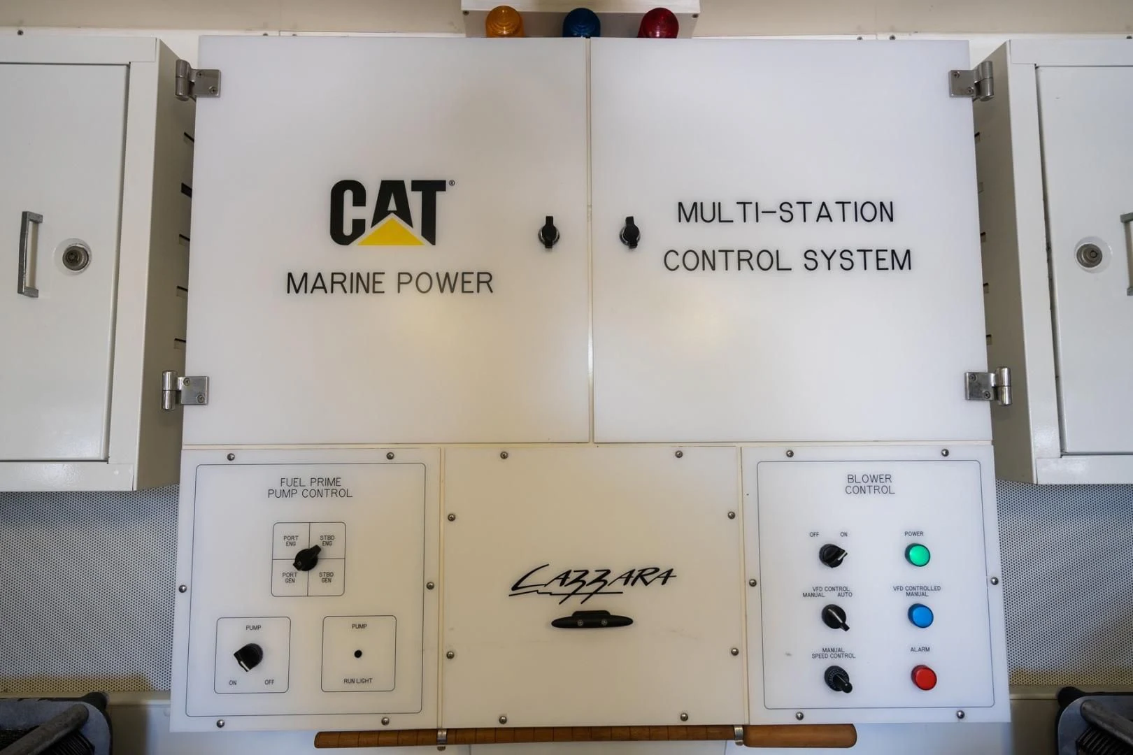 a group of white electrical boxes aboard SUMMERWIND Yacht for Sale