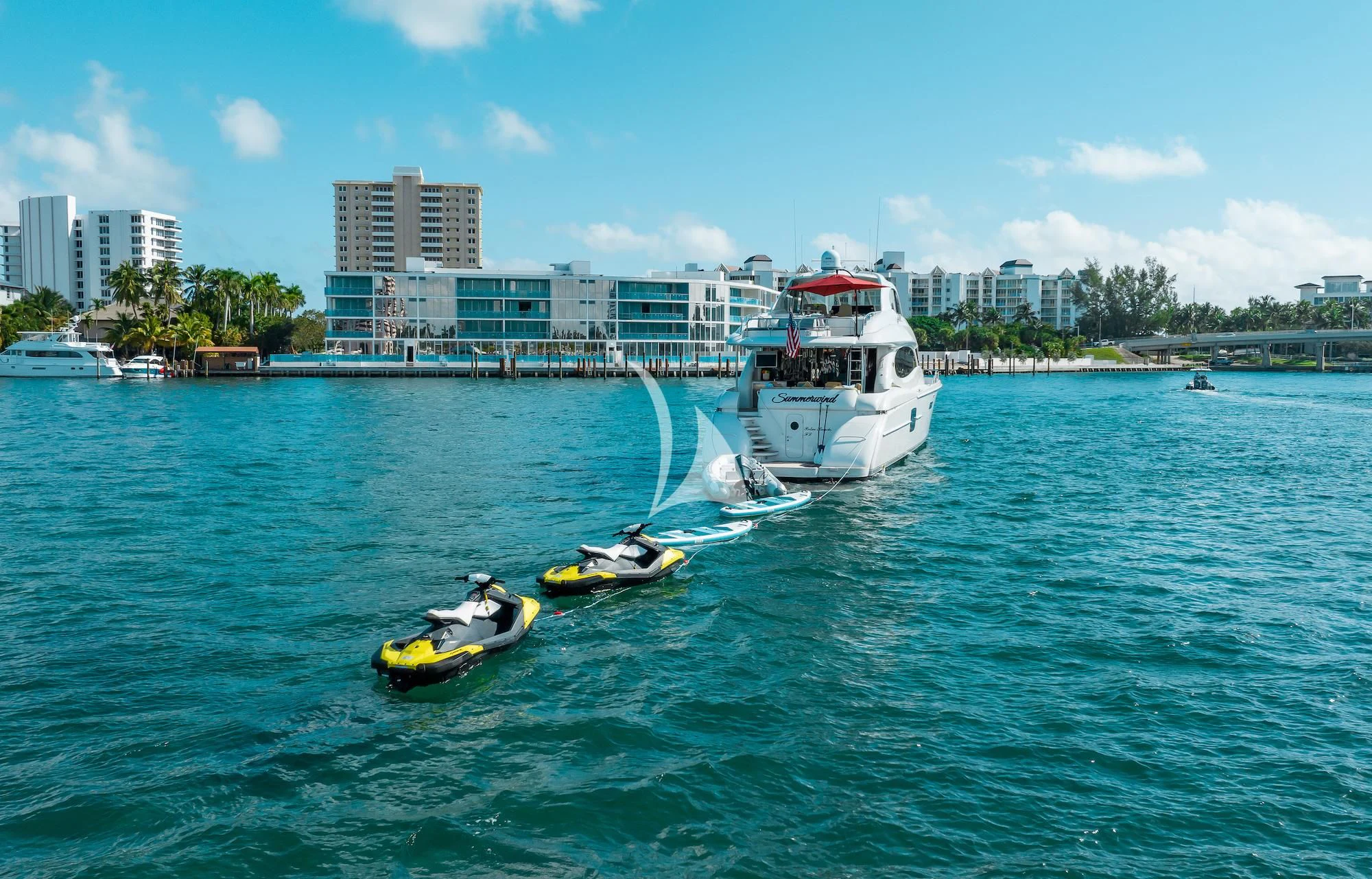 a boat on the water aboard SUMMERWIND Yacht for Sale