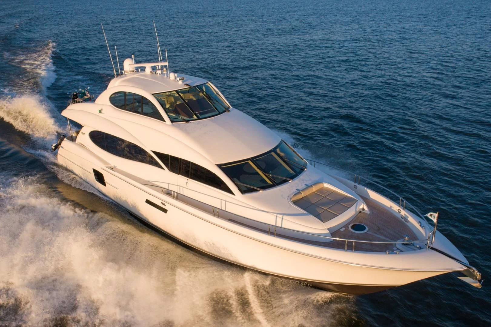 a white yacht on the beach aboard SUMMERWIND Yacht for Sale