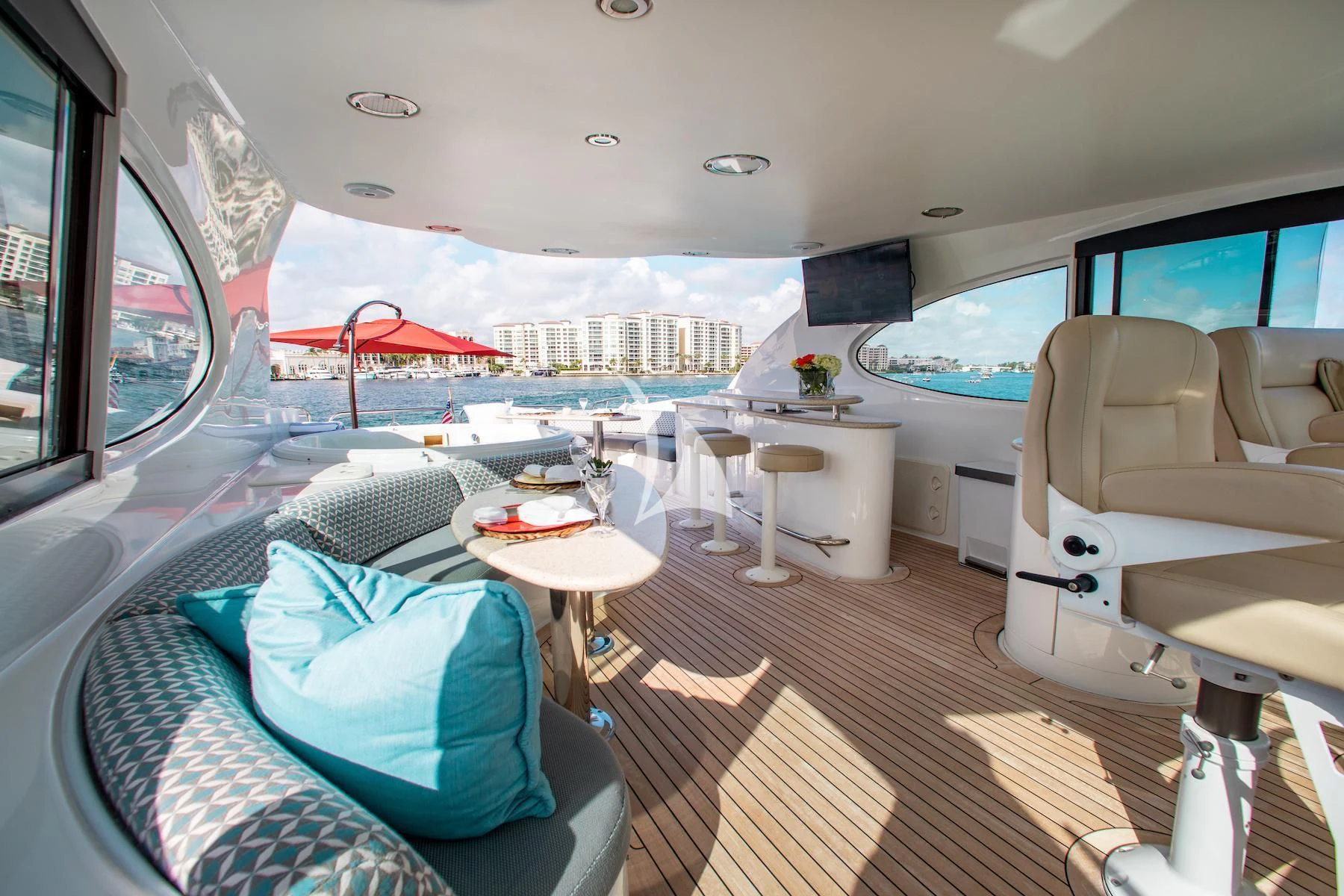 inside of a boat aboard SUMMERWIND Yacht for Sale
