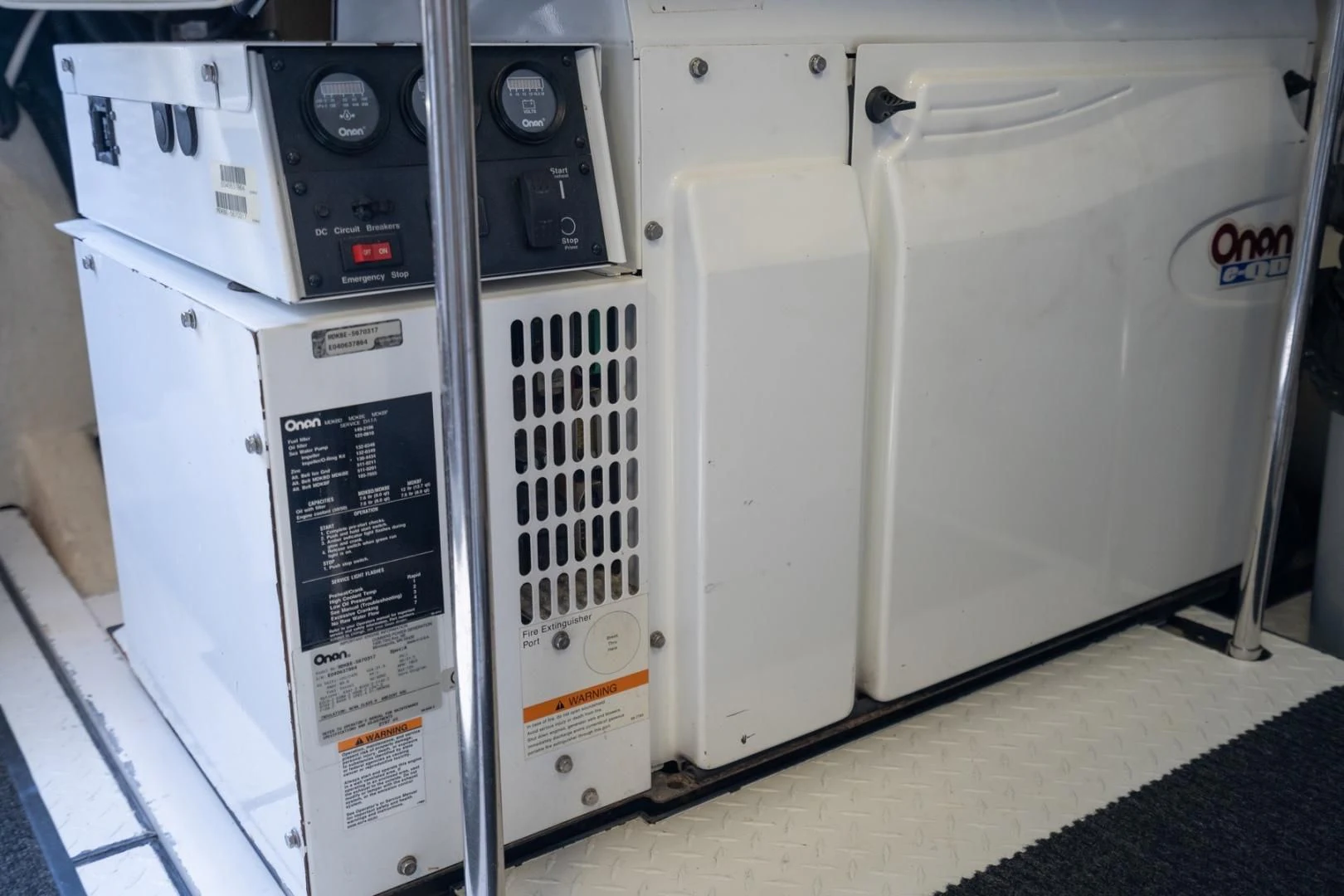 a white machine with a few doors aboard SUMMERWIND Yacht for Sale