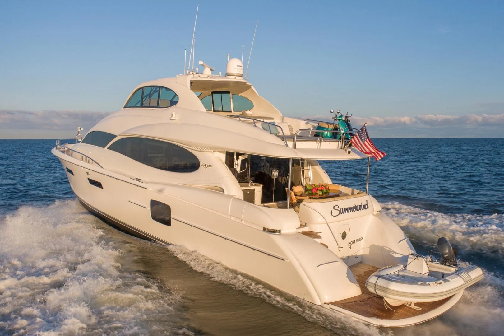 a boat on the water aboard SUMMERWIND Yacht for Sale