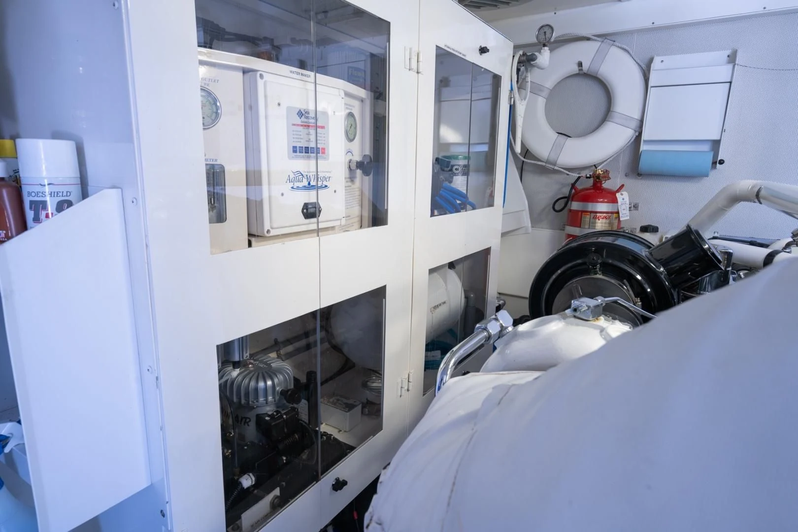a person in a white lab coat aboard SUMMERWIND Yacht for Sale