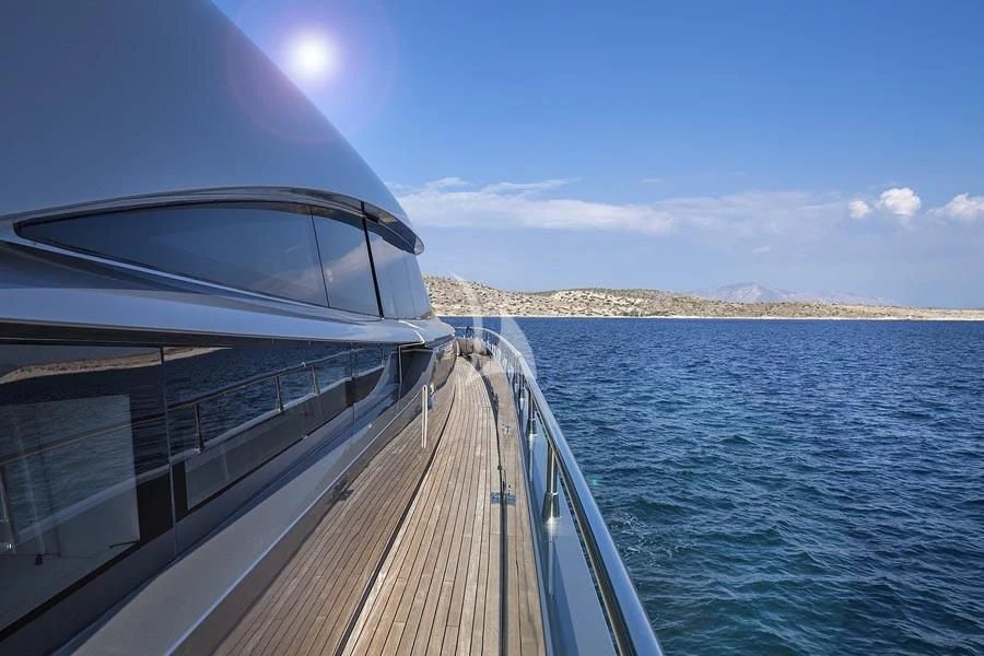 a boat on the water aboard MY TOY Yacht for Sale