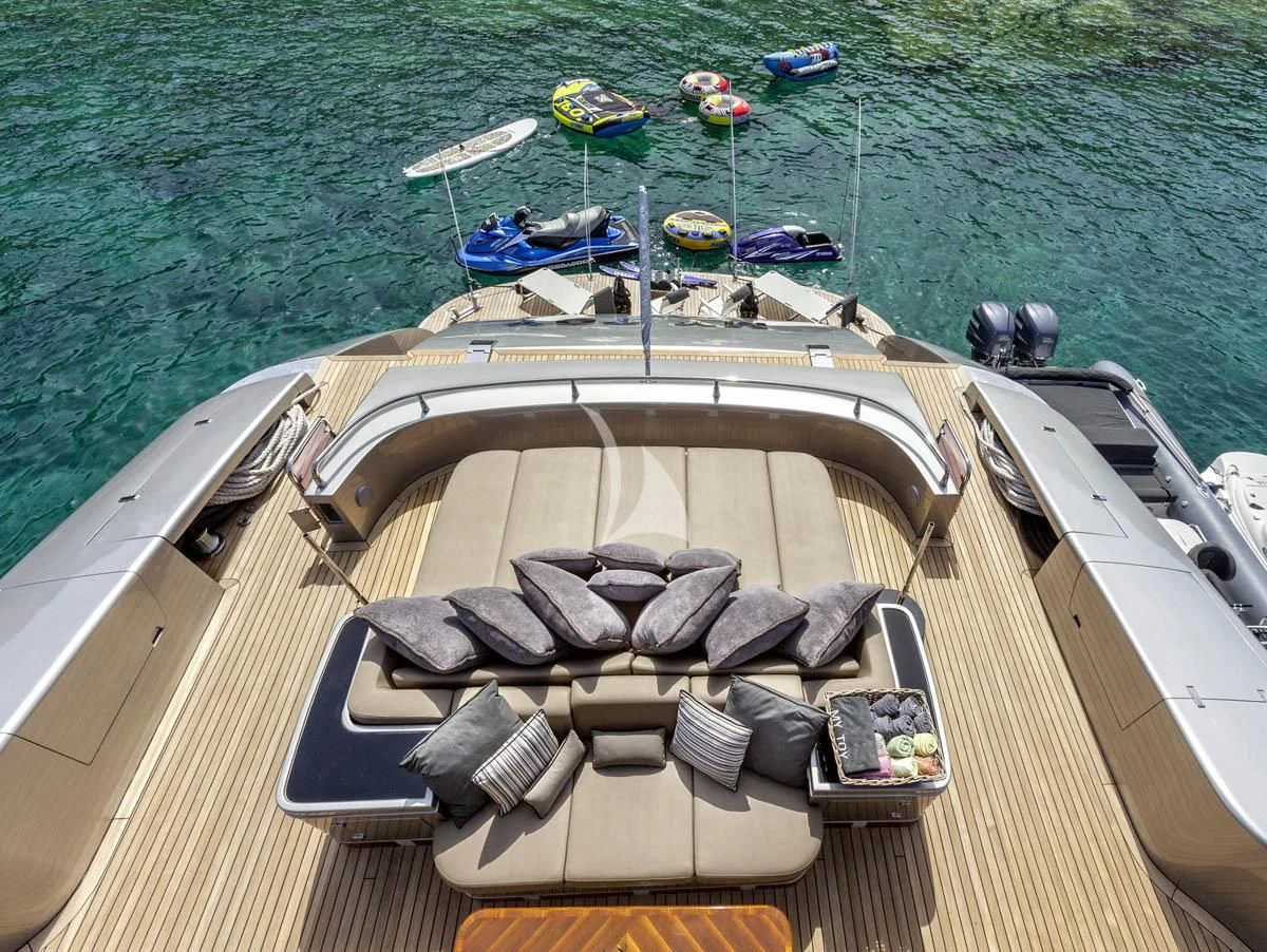 a boat on the water aboard MY TOY Yacht for Sale
