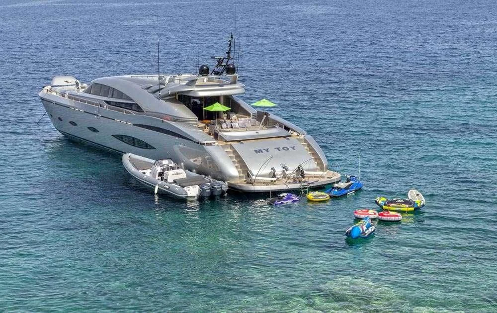 a ship in the water aboard MY TOY Yacht for Sale
