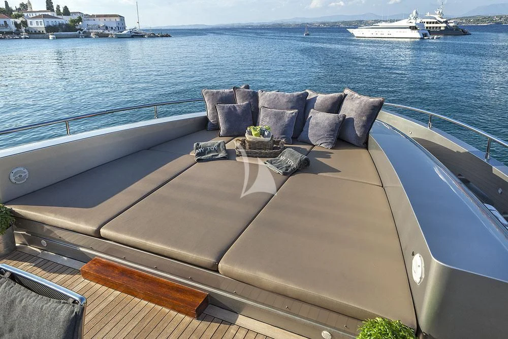 a boat on the water aboard MY TOY Yacht for Sale