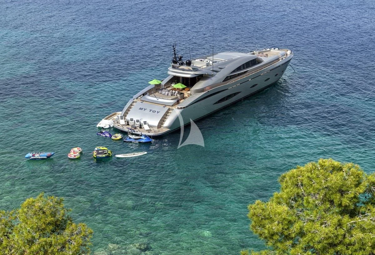 a ship in the water aboard MY TOY Yacht for Sale