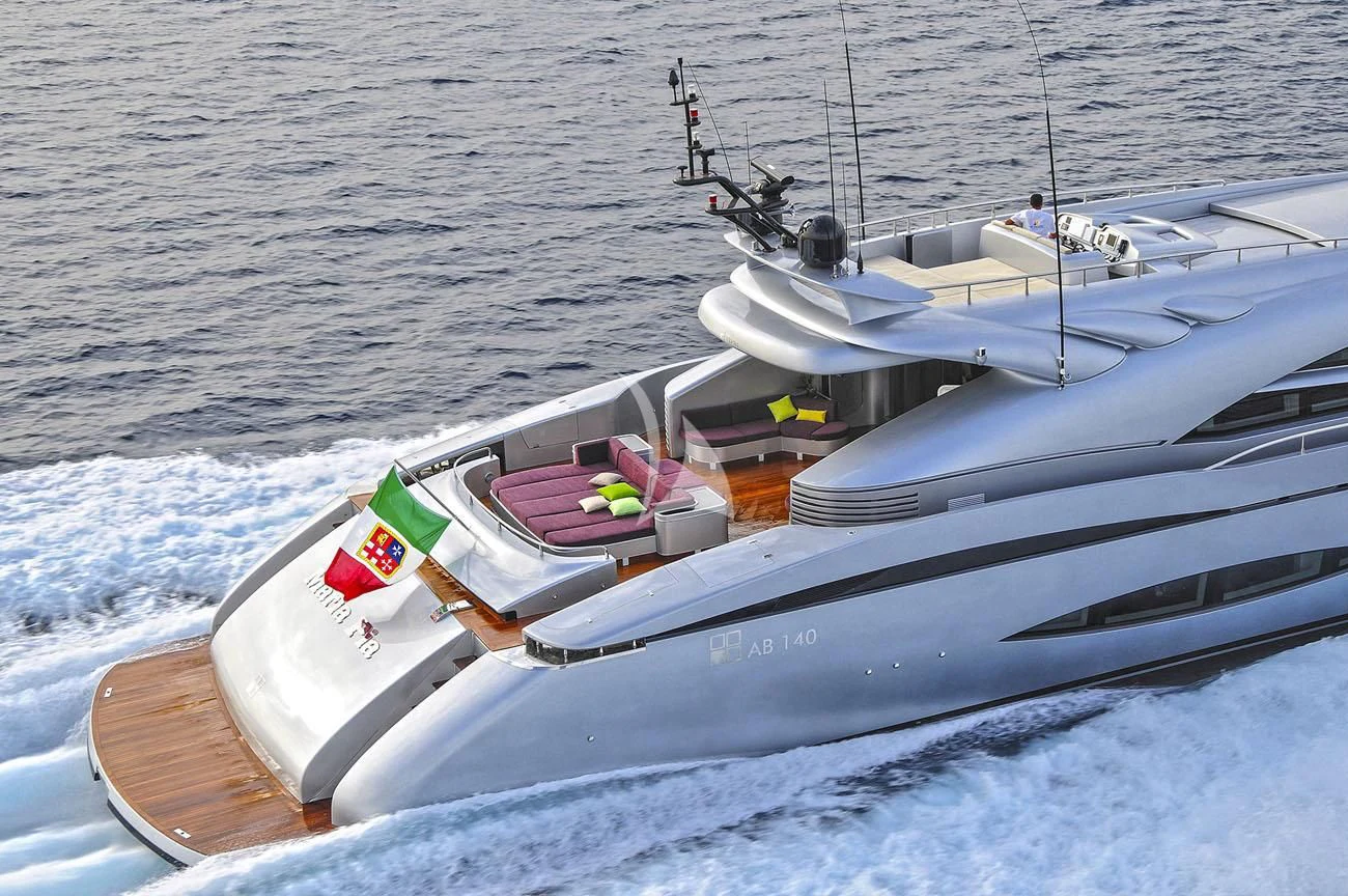 a boat on the water aboard MY TOY Yacht for Sale