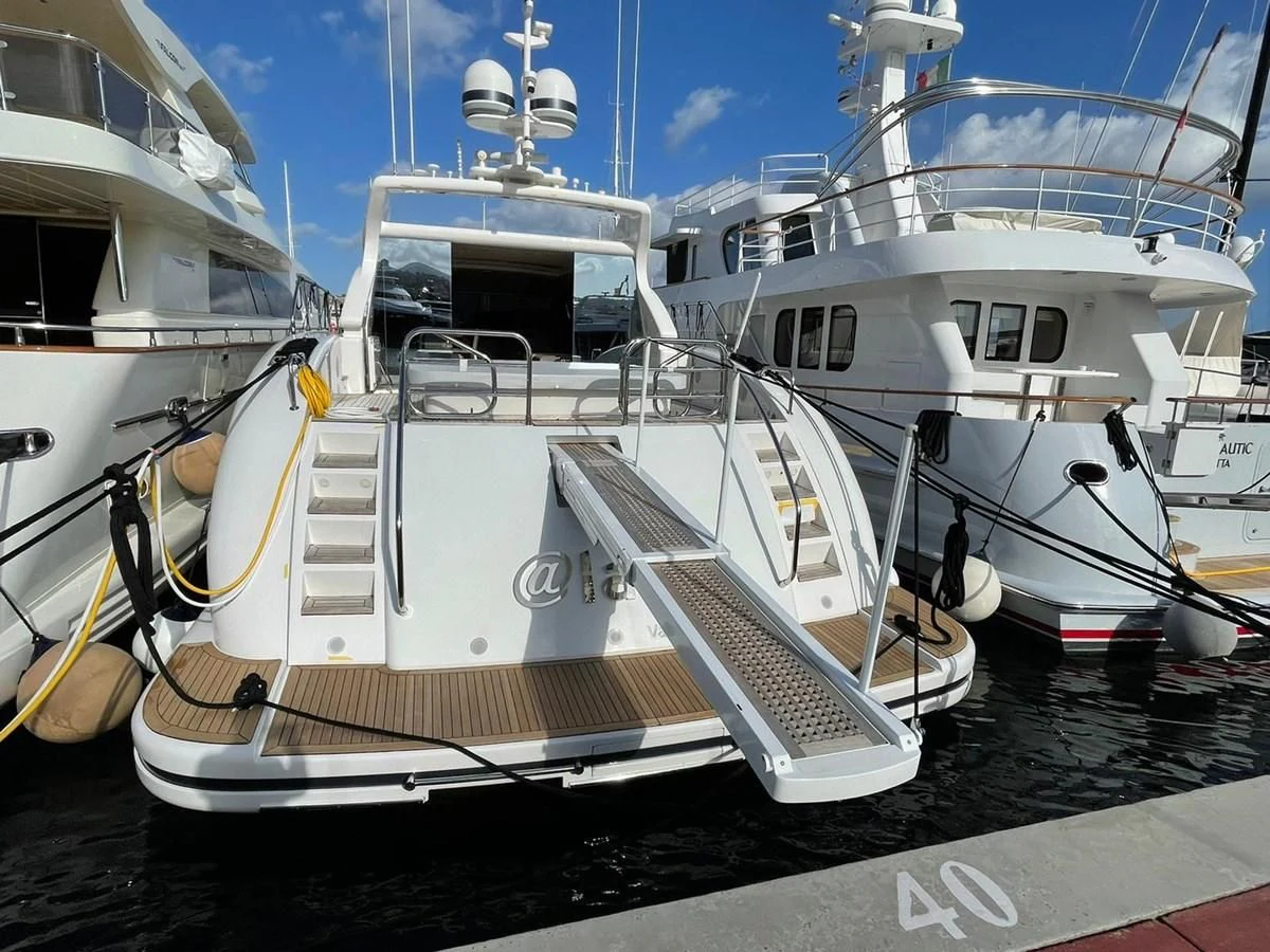 a group of boats docked aboard @LAST Yacht for Sale