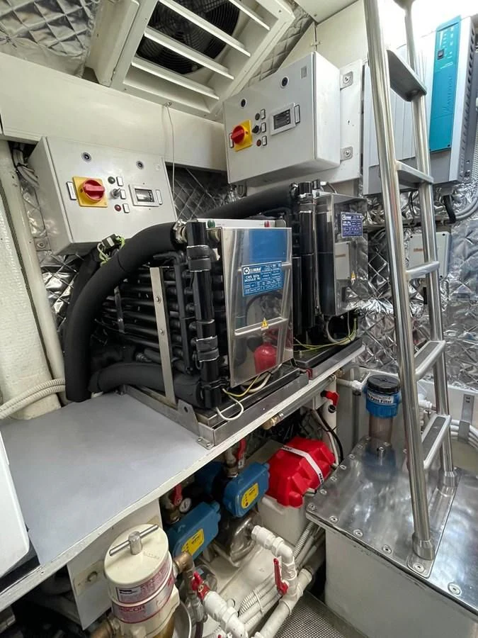 a machine in a room aboard @LAST Yacht for Sale