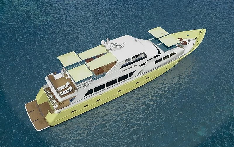a boat on the water aboard A PLACE IN THE SUN Yacht for Sale