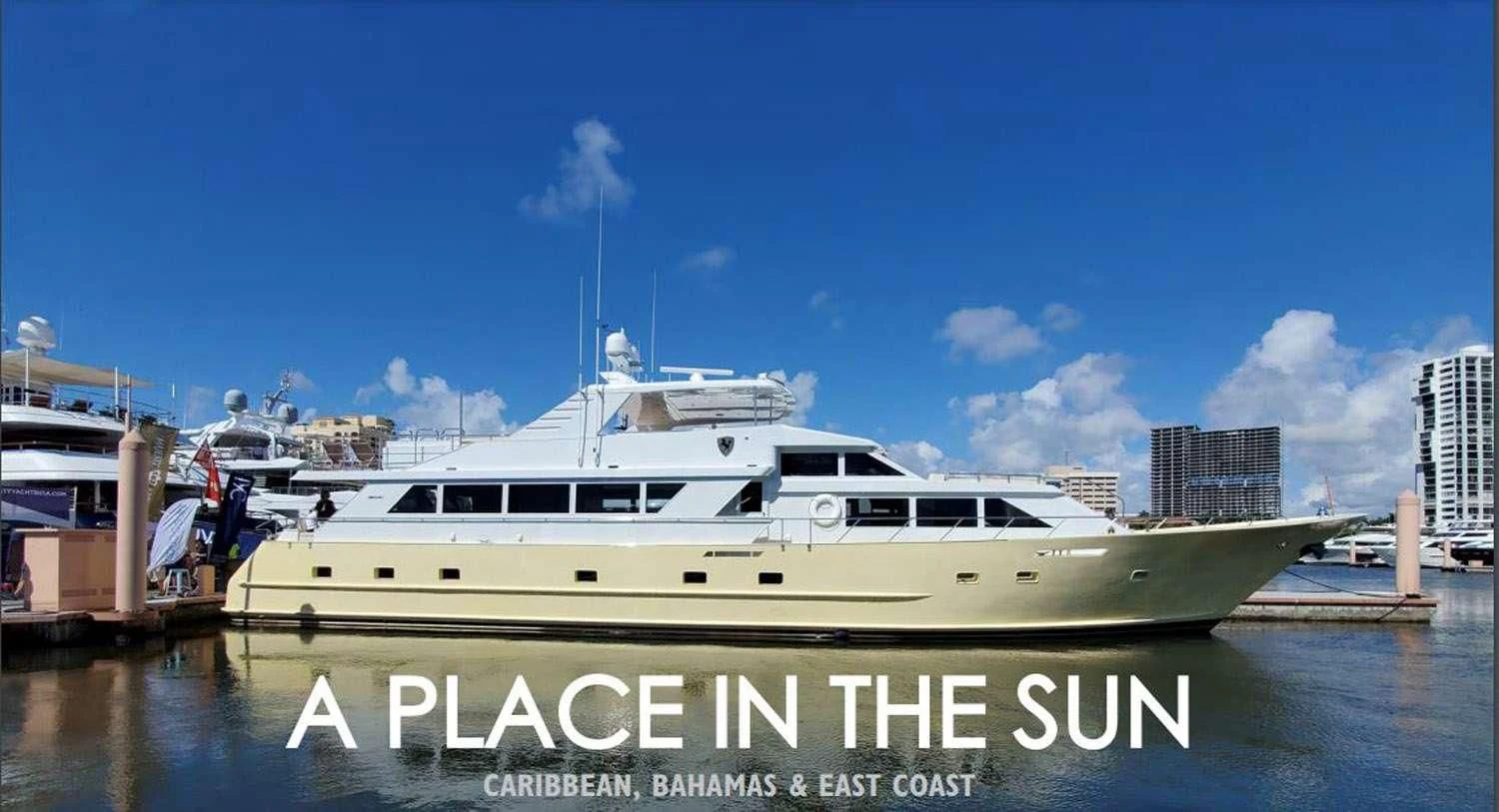 a boat in the water aboard A PLACE IN THE SUN Yacht for Sale