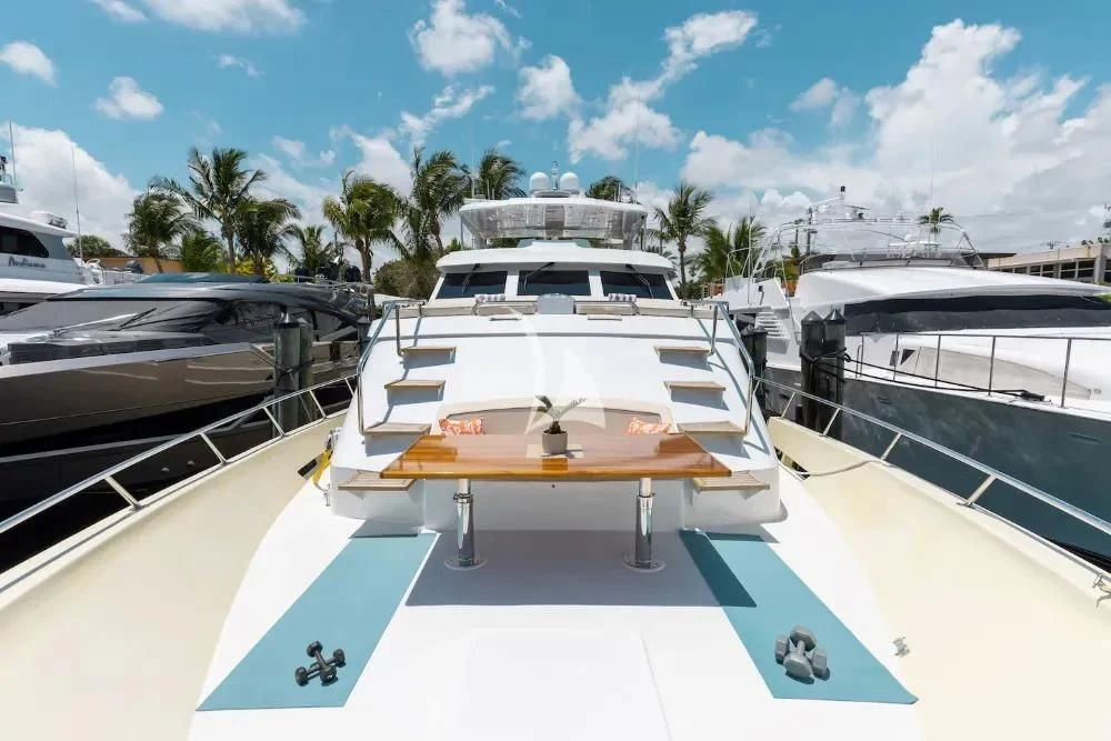 a boat on the water aboard A PLACE IN THE SUN Yacht for Sale