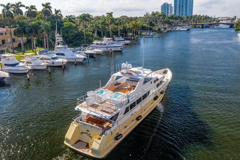 a group of boats are parked in the water aboard A PLACE IN THE SUN Yacht for Sale