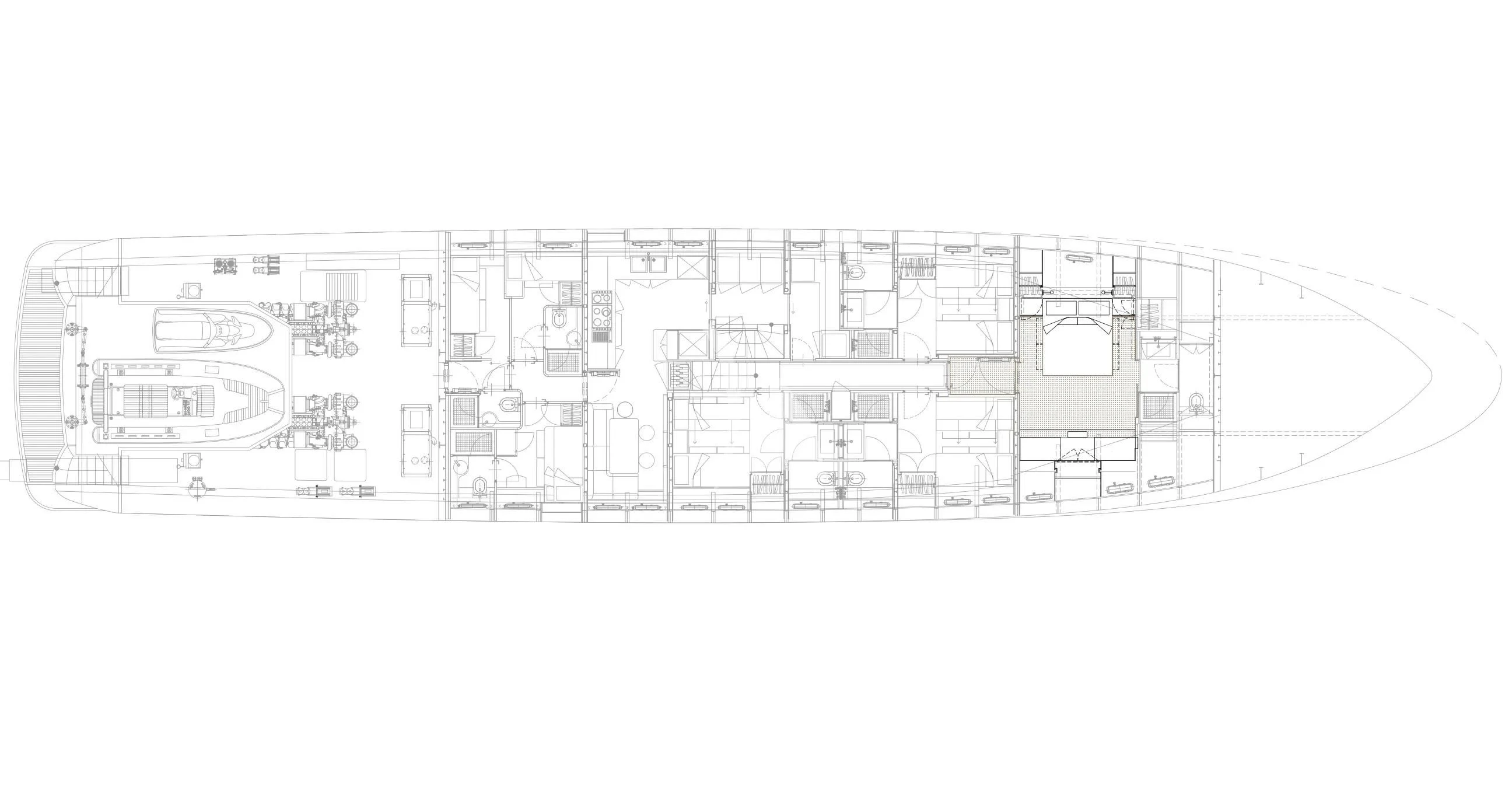 diagram aboard NAIA Yacht for Sale