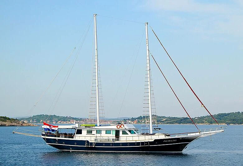 a boat on the water aboard AURUM Yacht for Sale