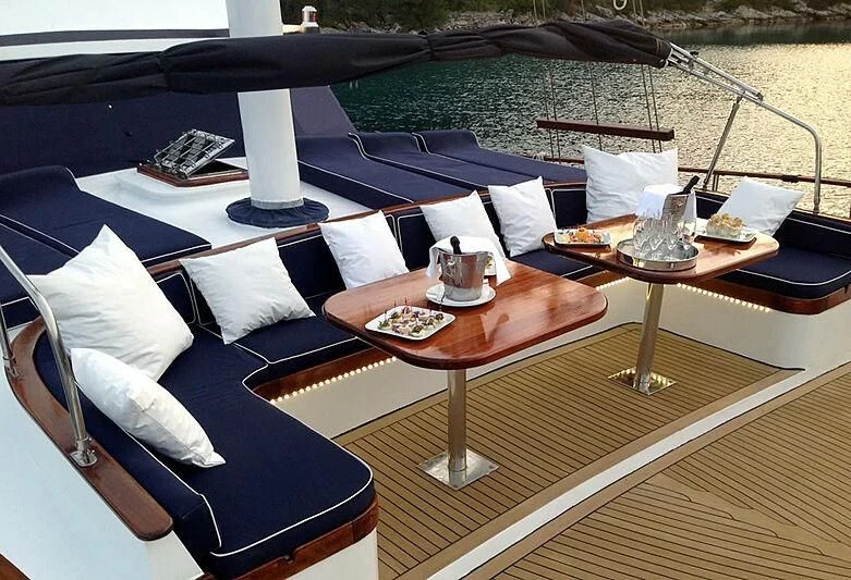 a boat on the water aboard AURUM Yacht for Sale