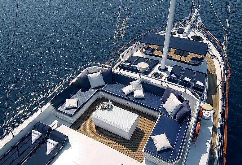 a boat on the water aboard AURUM Yacht for Sale